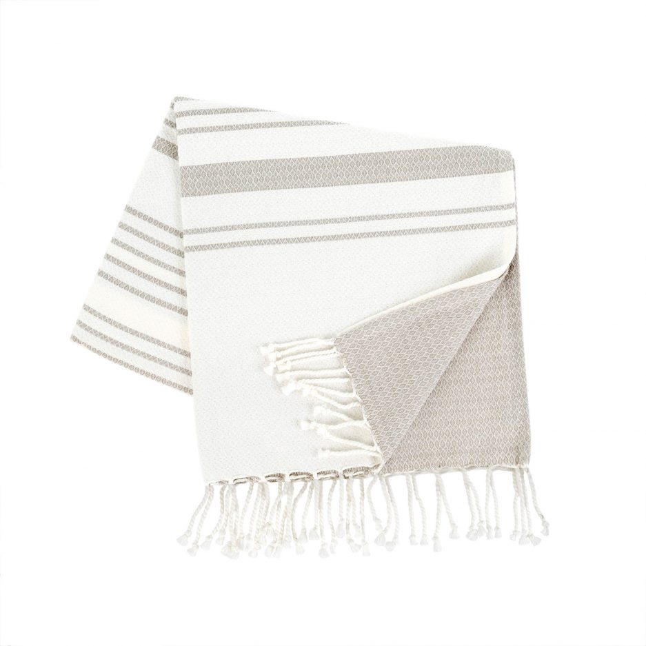 Serviette de bain grise pâle